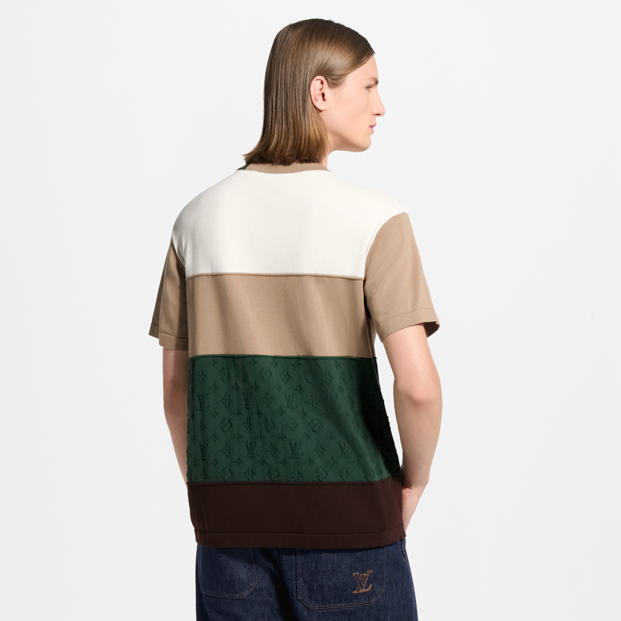 Jacquard Short-Sleeved Crewneck - Ready-to-Wear 1AKLU9 | LOUIS VUITTON